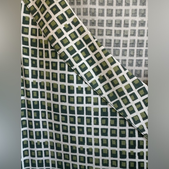 Tory Burch 100% Silk Green Blocks Dress Size Medium - Picture 5 of 8